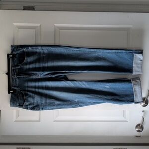 Judy Blue, Mid Rise Boyfriend Jeans (JB88357) lightly distressed 16w